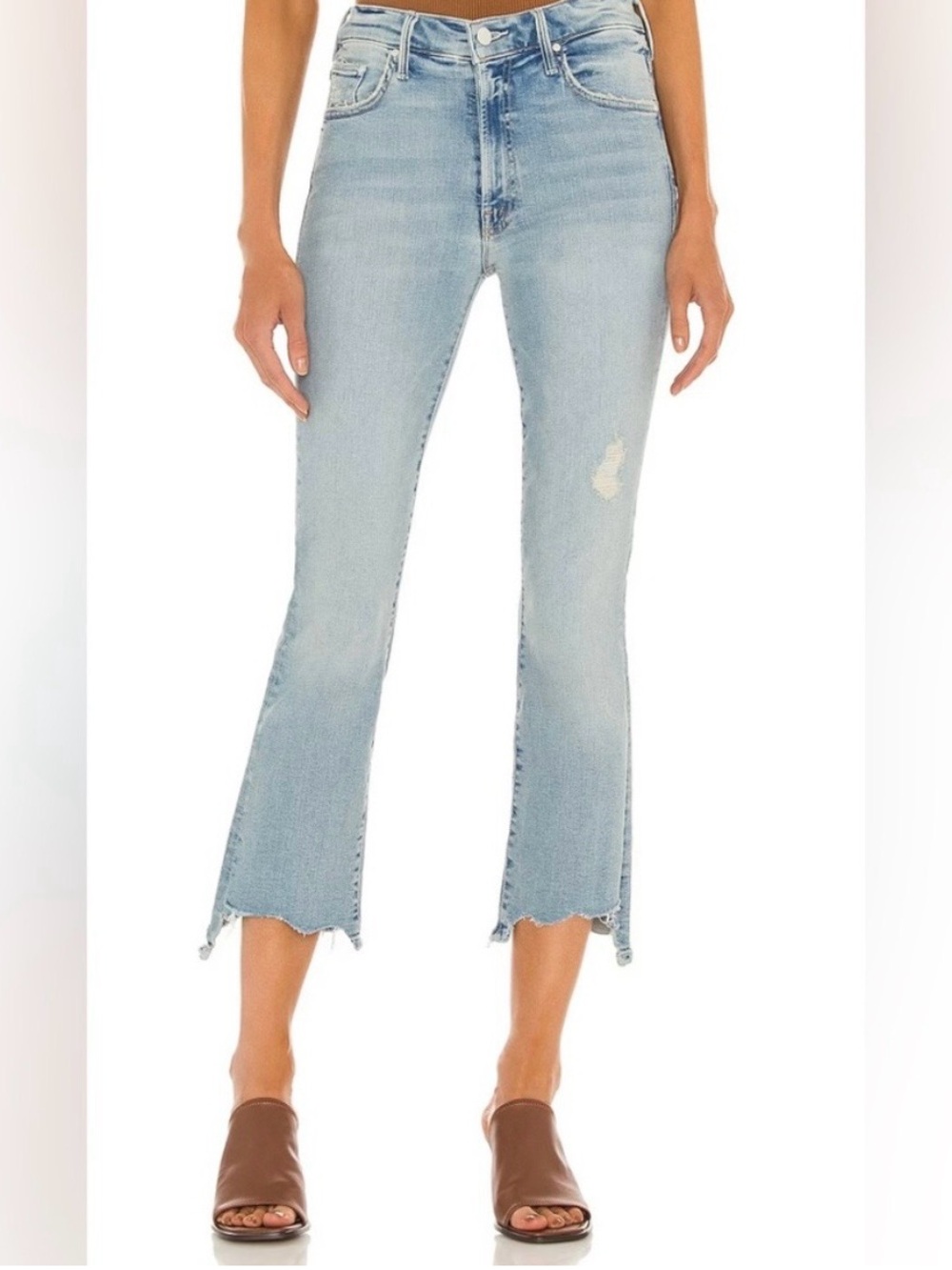 MOTHER Women’s Insider Crop Step Chew Jeans